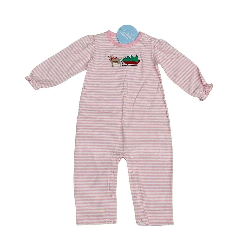 NWT Little English 9M Holiday Lab Romper